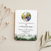 Mountain Pine 83 Wedding Anniversary Save the Date Magnet