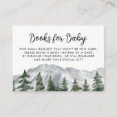 Mountain Pine Forest Babydusche Anfrage Begleitkarte (Vorderseite)