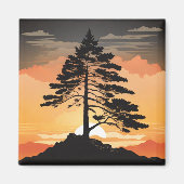 Mountain Pine Refrigerator Magnet - Majestic Fores (Vorne)