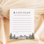 Mountain Pine Tree Brautparty Date Night Cards
