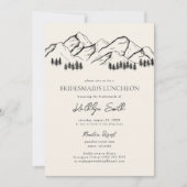 Mountain Pine Tree Outdoor Bridesmaids Luncheon Einladung (Vorderseite)