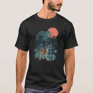 Mountain Pine Tree Sky Birds Forest Landscape Big T-Shirt