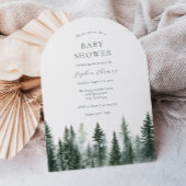 Mountain Pine Trees Baby Shower Arch Einladung