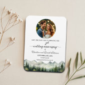 Mountain Pine Wedding Anniversary Save the Date Magnet