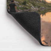 Mountain Pond Custom Mongram Mousepad (Ecke)