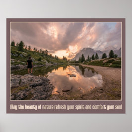 Mountain Pond inspirierendes Poster