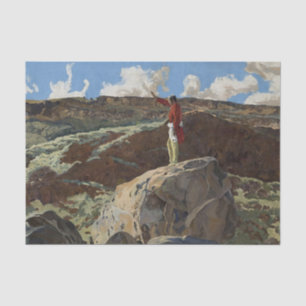 „Mountain Prayer“ Western Art von Walter Ufer Seidenpapier