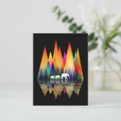 MOUNTAIN RAINBOW ELEPHANT POSTKARTE (Stehend Vorderseite)