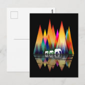 MOUNTAIN RAINBOW ELEPHANT POSTKARTE (Vorne/Hinten)