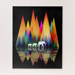 MOUNTAIN RAINBOW ELEPHANT PUZZLE