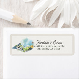 Mountain Range Couples Dusche Rücksendeadresse