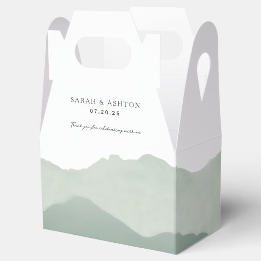 Mountain Range Wedding Geschenkschachtel (Geöffnet)