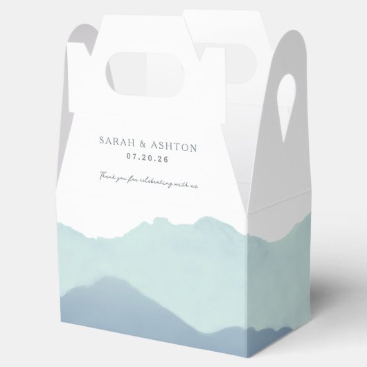 Mountain Range Wedding Geschenkschachtel (Geöffnet)