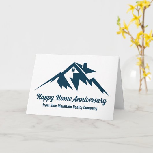 Mountain Real Anwesen Company Custom Marketing Karte (Gelbe Blume)