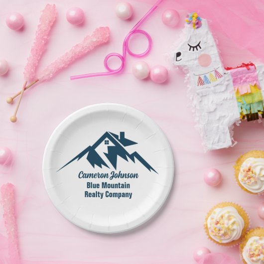 Mountain Real Anwesen Company Custom Marketing Pappteller (Party)