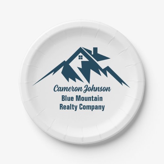 Mountain Real Anwesen Company Custom Marketing Pappteller (Vorderseite)