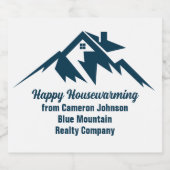 Mountain Real Anwesen Company Custom Marketing Schaumweinetikett (Einzelnes Label)