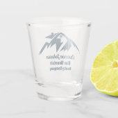 Mountain Real Anwesen Company Custom Marketing Schnapsglas (Rückseite)