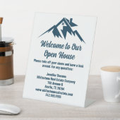 Mountain Real Anwesen Company Custom Open House Sockelschild (In SItu)