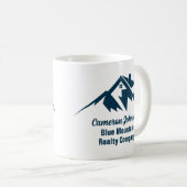 Mountain Real Anwesen Company Custom Realtor Kaffeetasse (VorderseiteRechts)