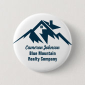 Mountain Real Estate Company Custom Marketing Button (Vorderseite)