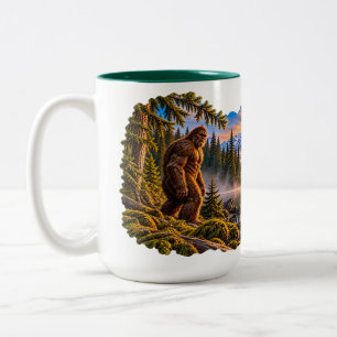 Mountain Reflections Bigfoot Zweifarben-Tasse Zweifarbige Tasse