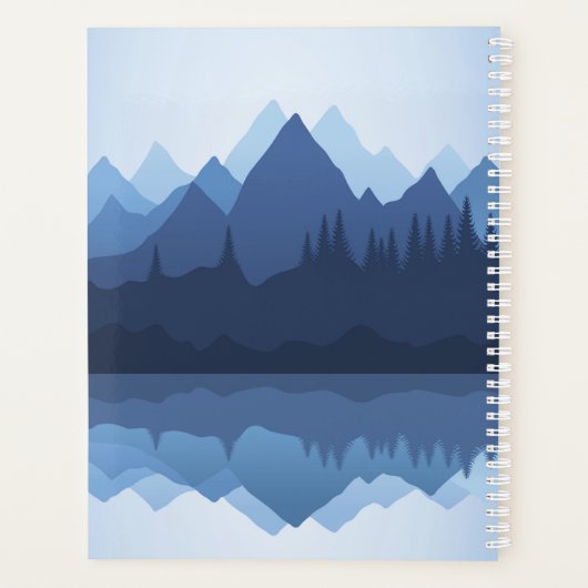 Mountain Reflections Design Weekly/Monthly Planer (Rückseite)