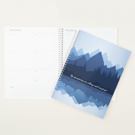 Mountain Reflections Design Weekly/Monthly Planer (Anzeige)