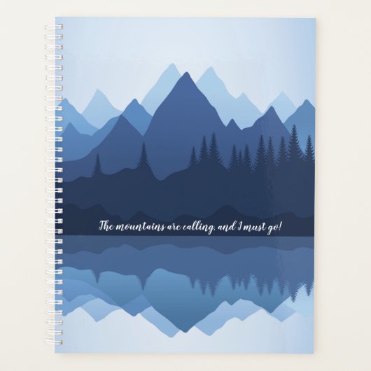 Mountain Reflections Design Weekly/Monthly Planer (Vorderseite)