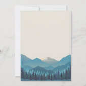 Mountain Retreat Save the Date Card (Rückseite)