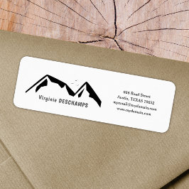 Mountain Return Address Label