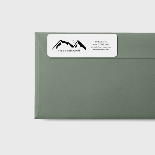 Mountain Return Address Label