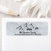 Mountain Return Address Label (Insitu)