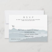 Mountain Ridge Wedding Entrees RSVP Card (Vorderseite)