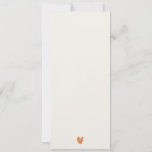 Mountain River Fall Landscape Wedding Menu Card Einladung (Rückseite)