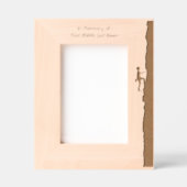 Mountain Rock Climber Memorial Keepsake  Geätzte Rahmen (Vorderseite)