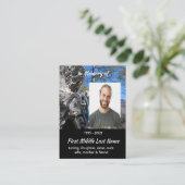 Mountain Rock Climbing Memorial Keepsake  Visitenkarte (Stehend Vorderseite)