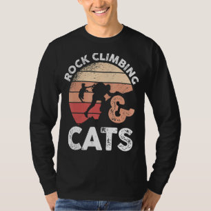 Mountain Rock Kletter Katze Klettern & Katzen T-Shirt