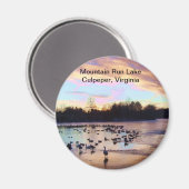 Mountain Run Lake Magnet (Vorderseite/Rückseite)