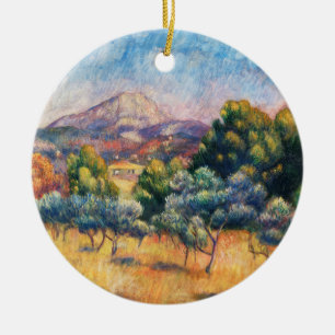 Mountain Sainte-Victoire Paysage von Renoir Keramik Ornament
