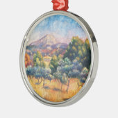 Mountain Sainte-Victoire Paysage von Renoir Ornament Aus Metall (Links)