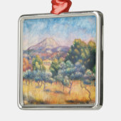 Mountain Sainte-Victoire Paysage von Renoir Ornament Aus Metall (Links)