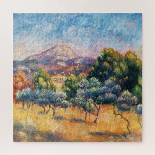 Mountain Sainte-Victoire Paysage von Renoir Puzzle (Vertikal)