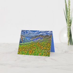 Mountain scenery notecard karte