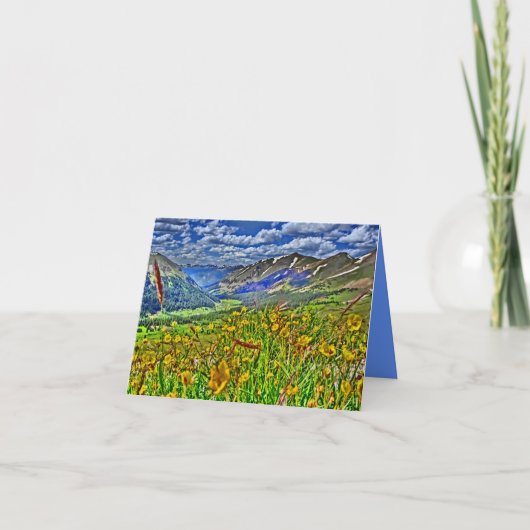 Mountain scenery notecard karte (Vorderseite)