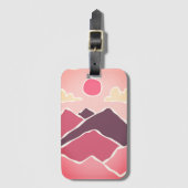 Mountain, Sea, Shape Gepäckanhänger (Vorderseite Vertikal)