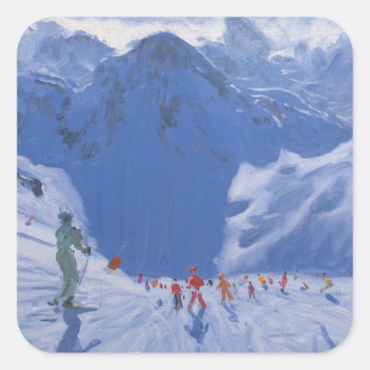 Mountain Shadow 2009 Quadratischer Aufkleber (Vorderseite)