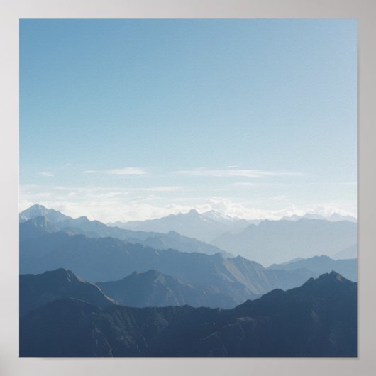 Mountain Silence Panorama Poster (Vorne)