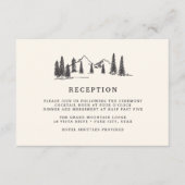 Mountain Sketch Empfang Card Begleitkarte (Vorderseite)