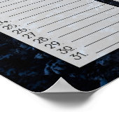 Mountain Snow Panorama Großer Geburtstagskalender Poster (Ecke)